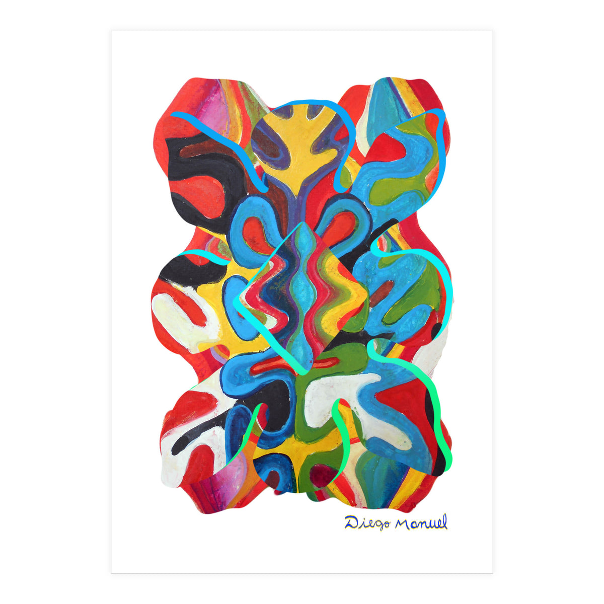 Pop Abstract Asimetrico 25 Copia (Print Only)