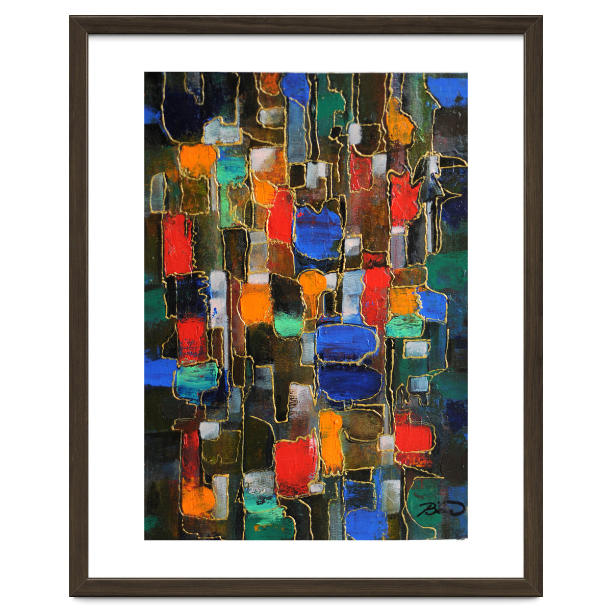 Abstract Brooklyn...38x28.cm. Acrylic