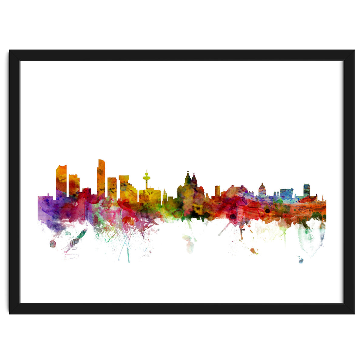 Liverpool England Skyline