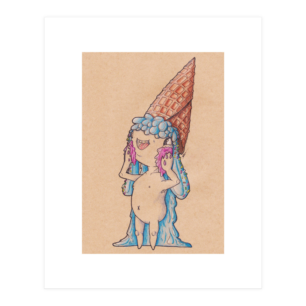 Ice Cream Gluttony (Print Only)