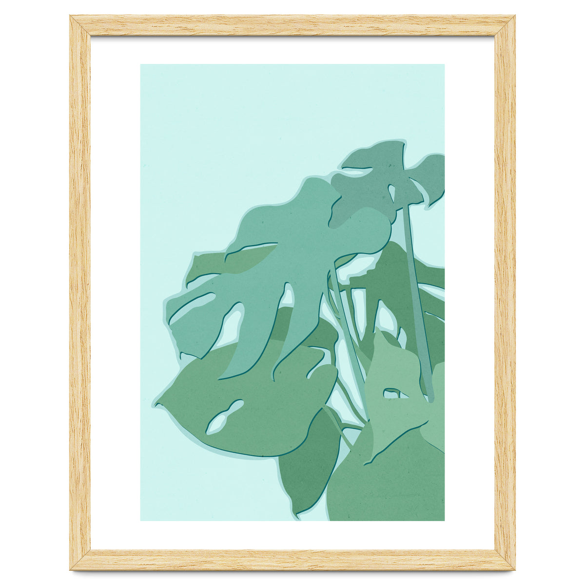Minimal Monstera Leaves - Greener Eden