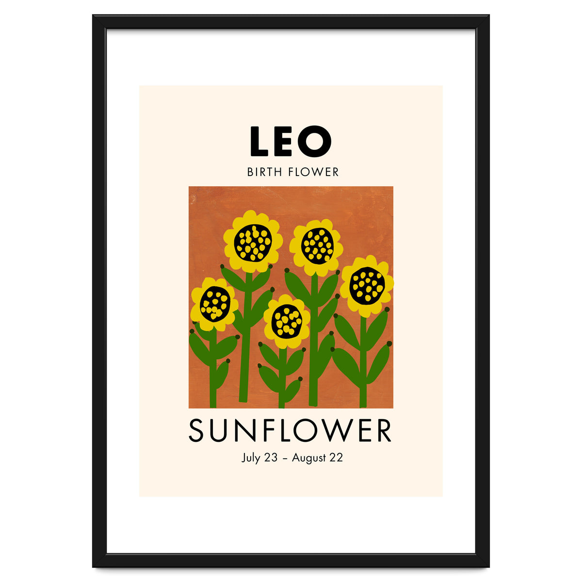 Leo Birth Flower Sunflower