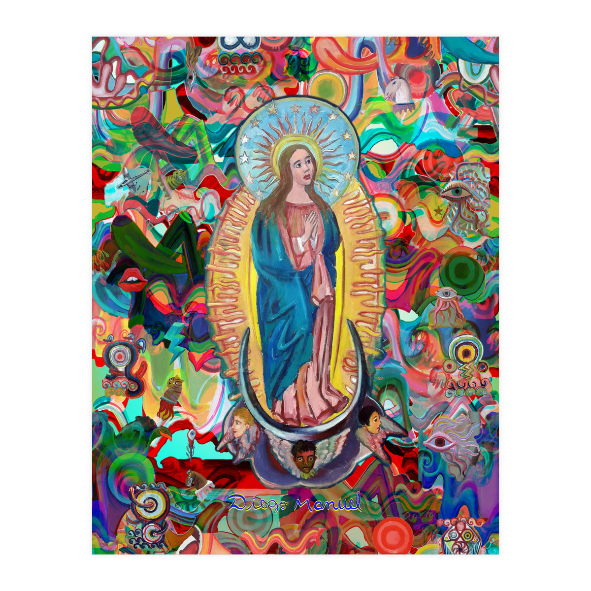 Virgen Y Graffiti 23 (Print Only)