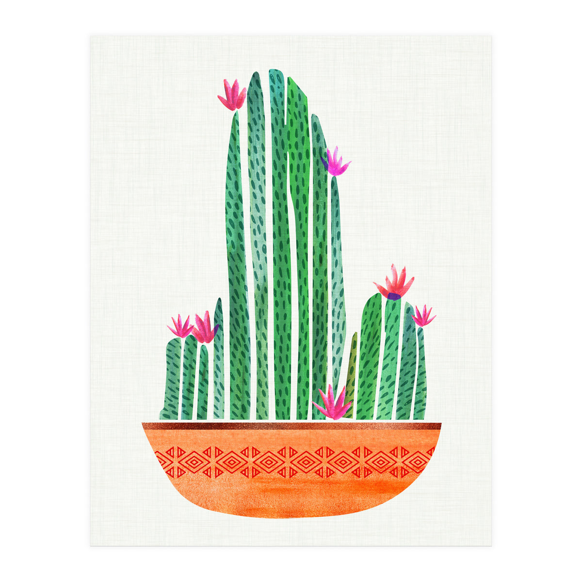 Tiny Cactus Blossoms (Print Only)