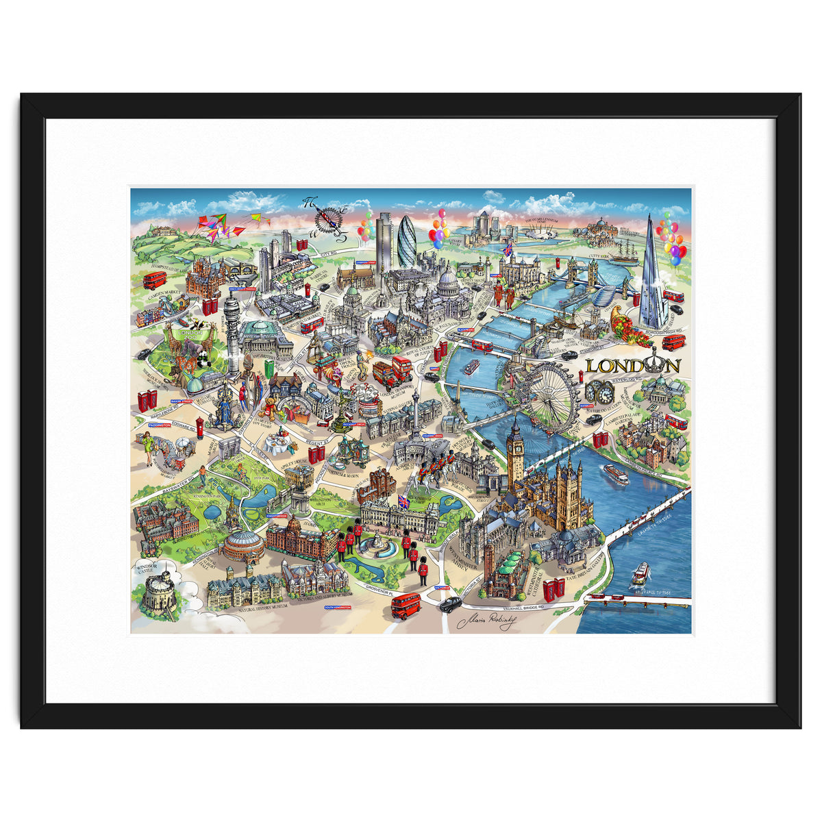 London Map Illustration