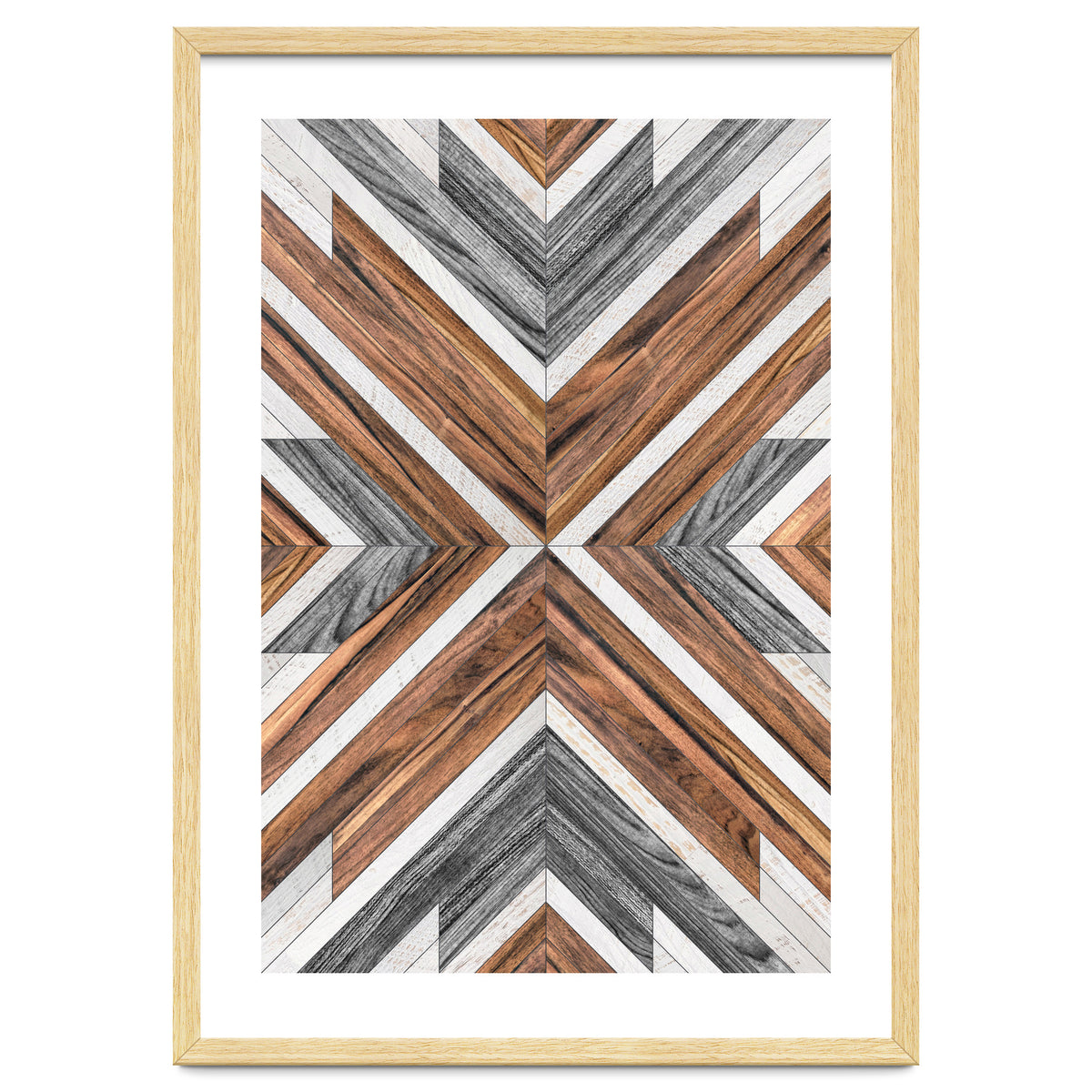 Urban Tribal Pattern No.4 - Wood