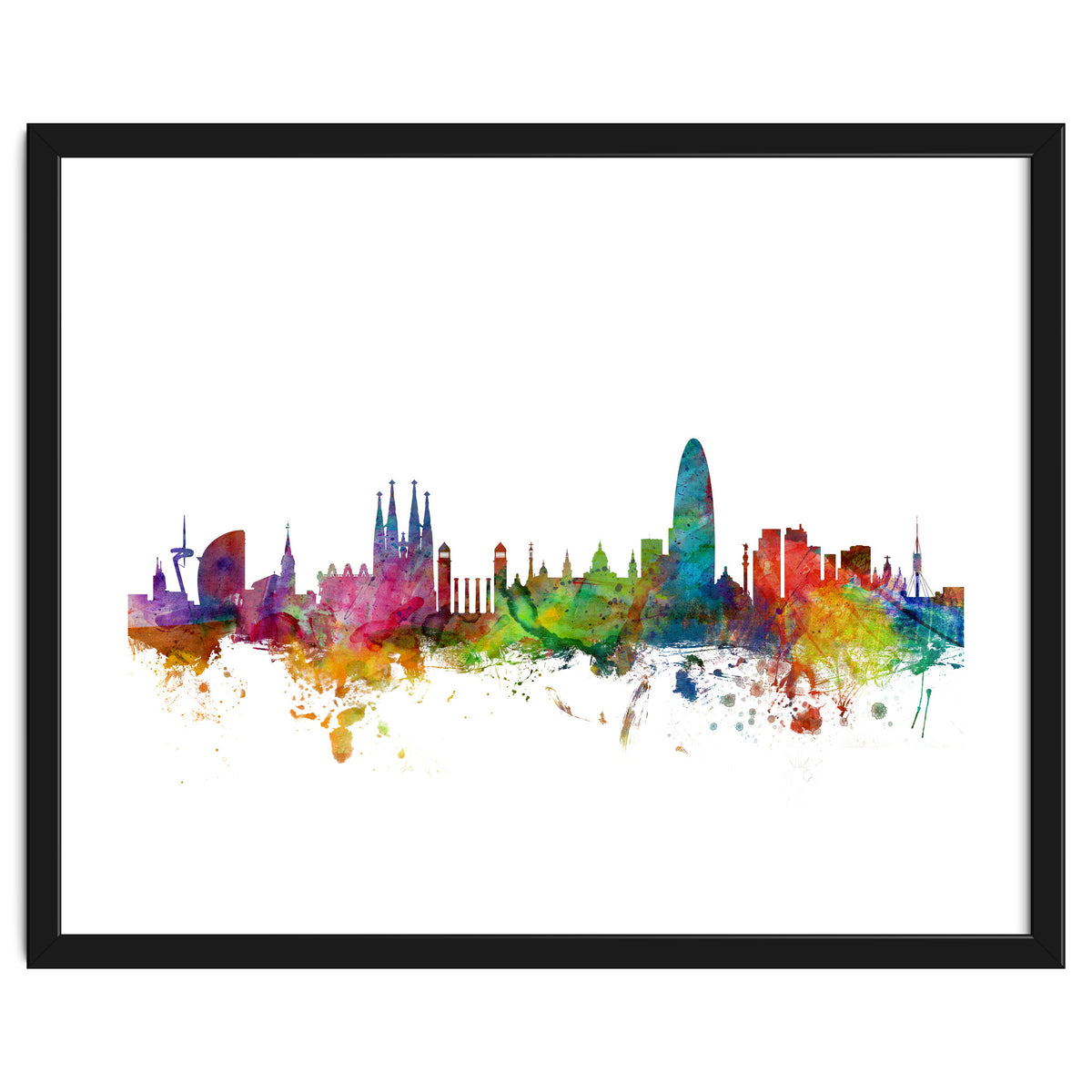Barcelona Spain Skyline