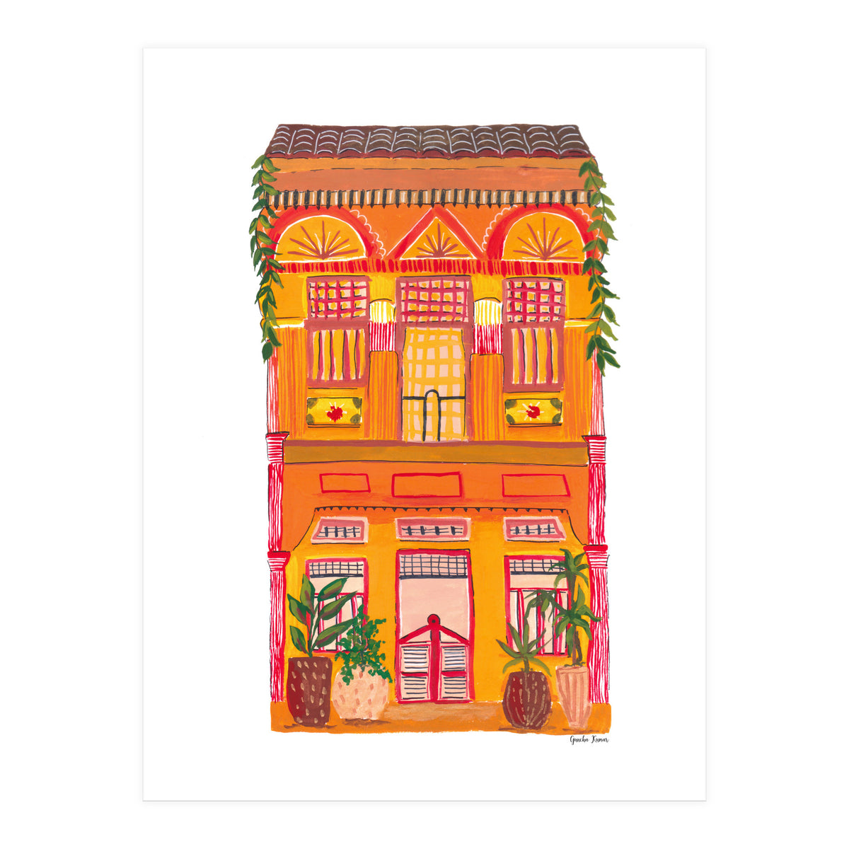 Orange House A4 (Print Only)