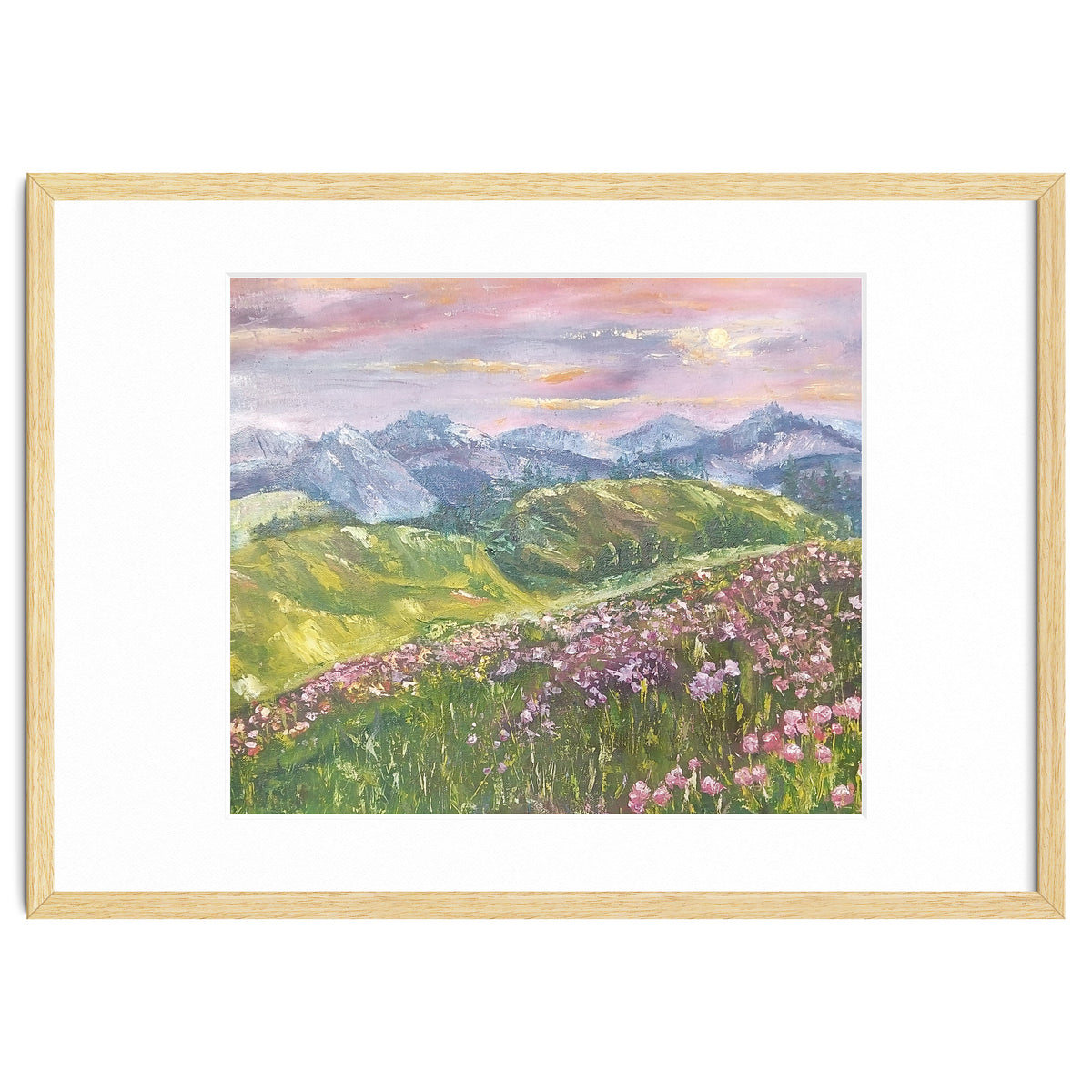 Sunset in the mountains