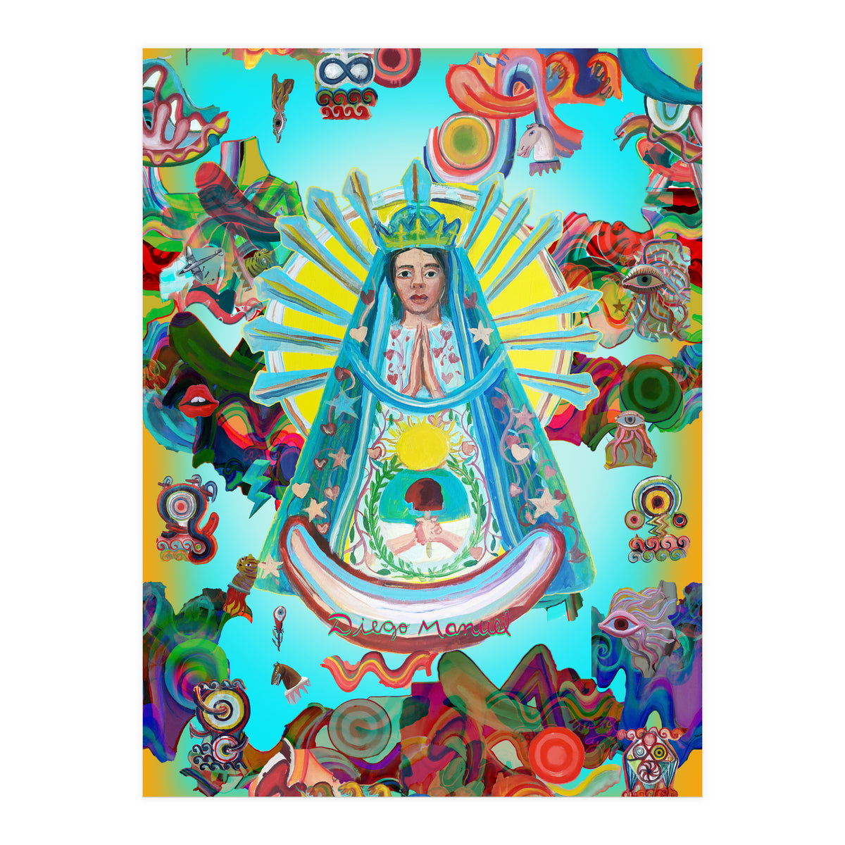 Virgen Y Graffiti 11 (Print Only)