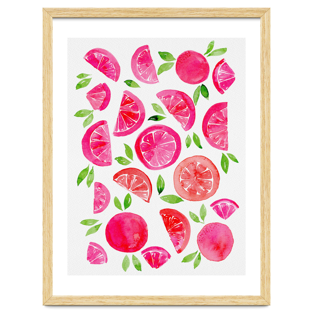 Watercolor Grapefruit