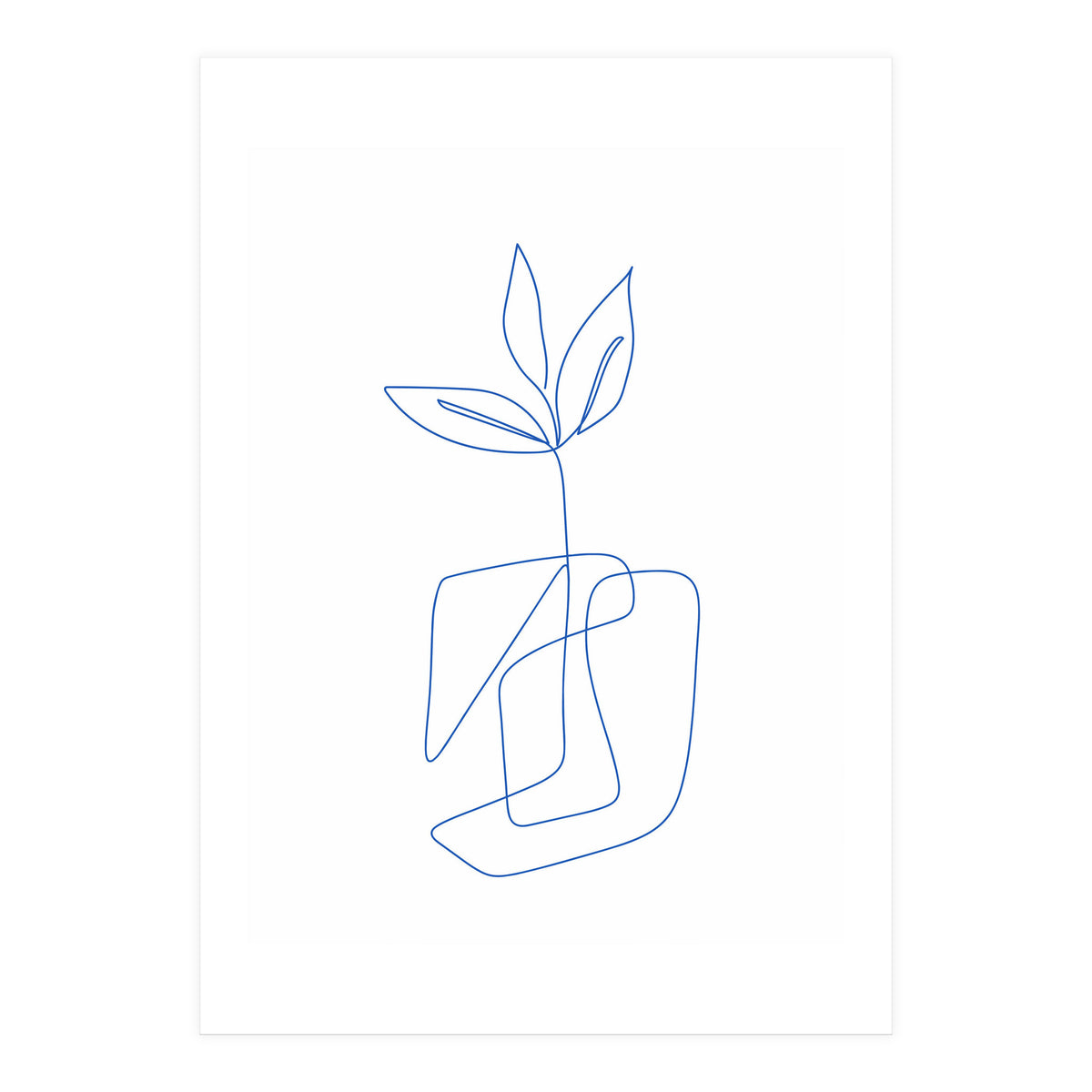 One Line Art Botanical II (Print Only)