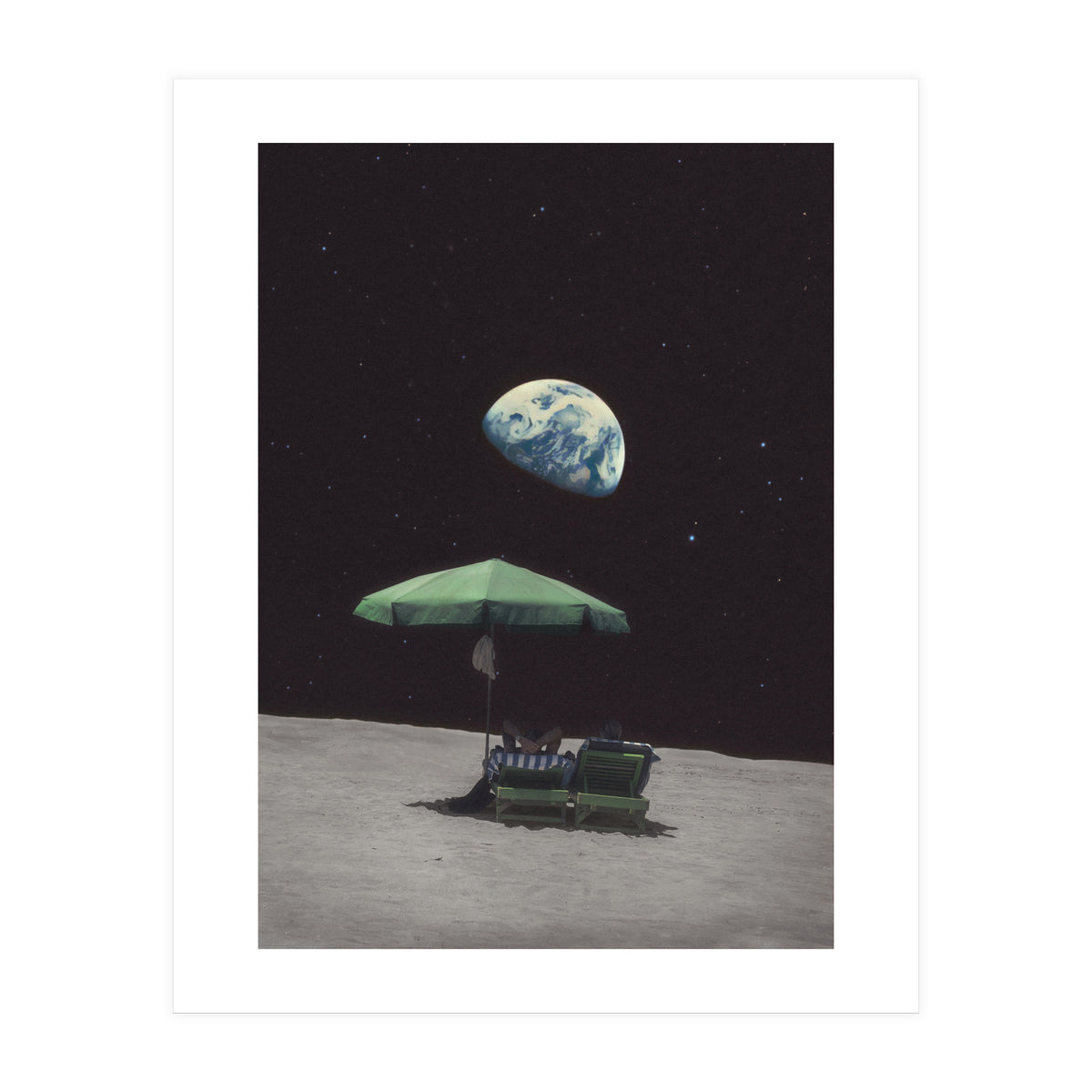 She said she loves the moon (Print Only)