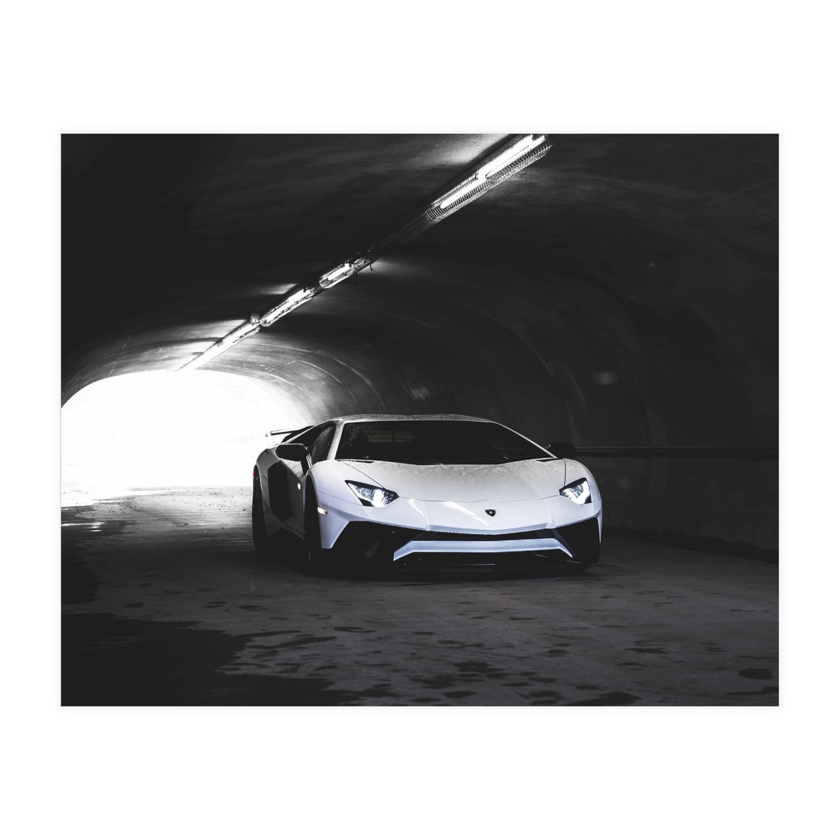 Supercar in tunnel (Print Only)