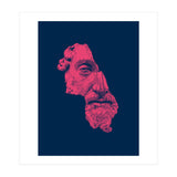 MARCUS AURELIUS ANTONINUS AUGUSTUS / prussian blue / vivid red (Print Only) thumbnail