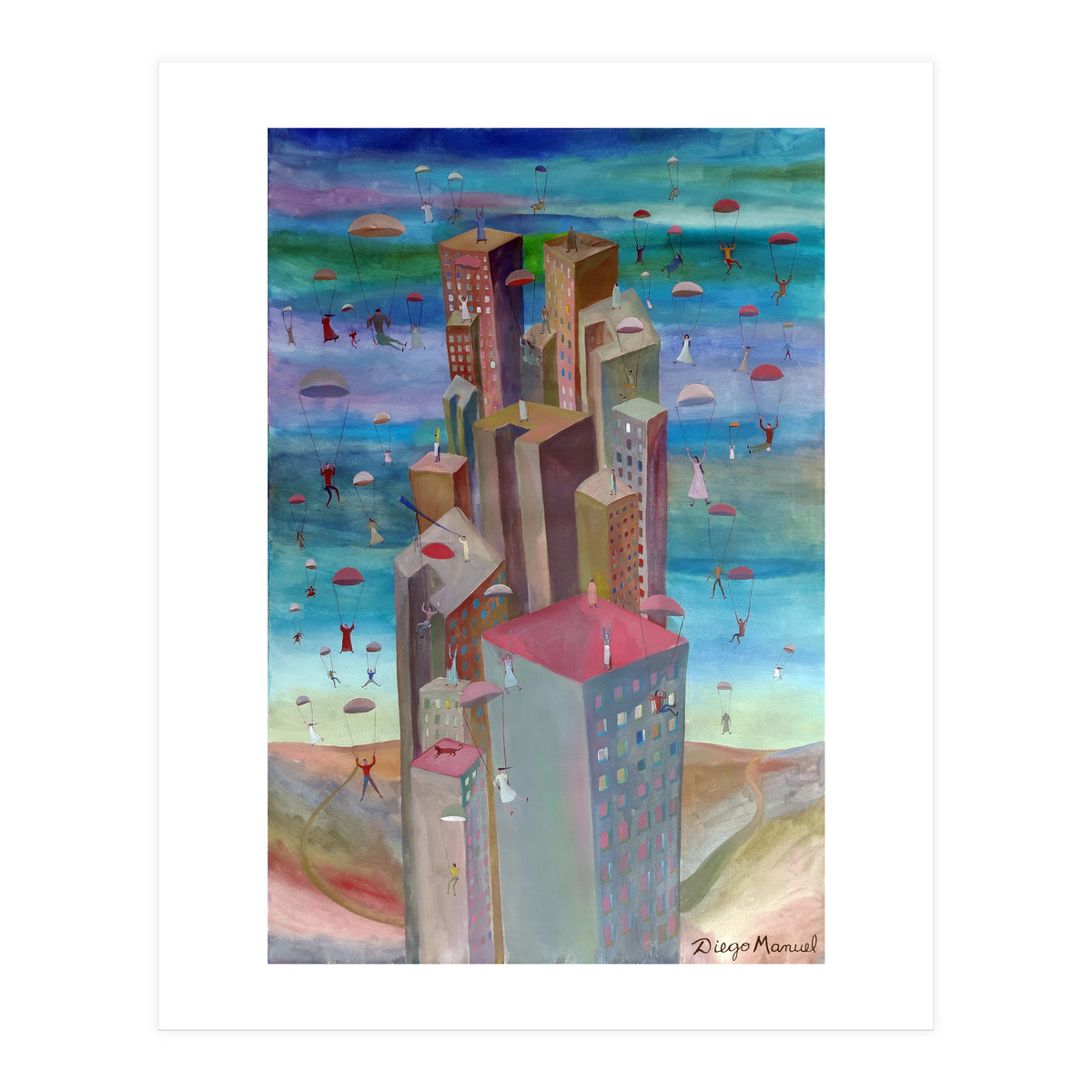 Los Paracaidistas (Print Only)