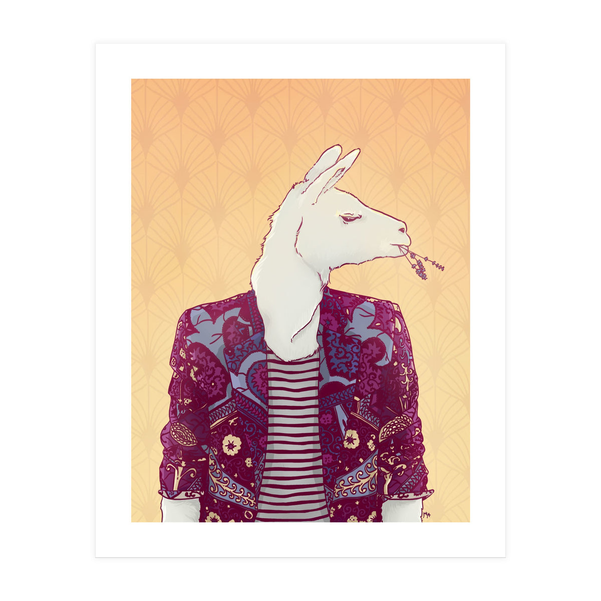 Eddy The Llama (Print Only)