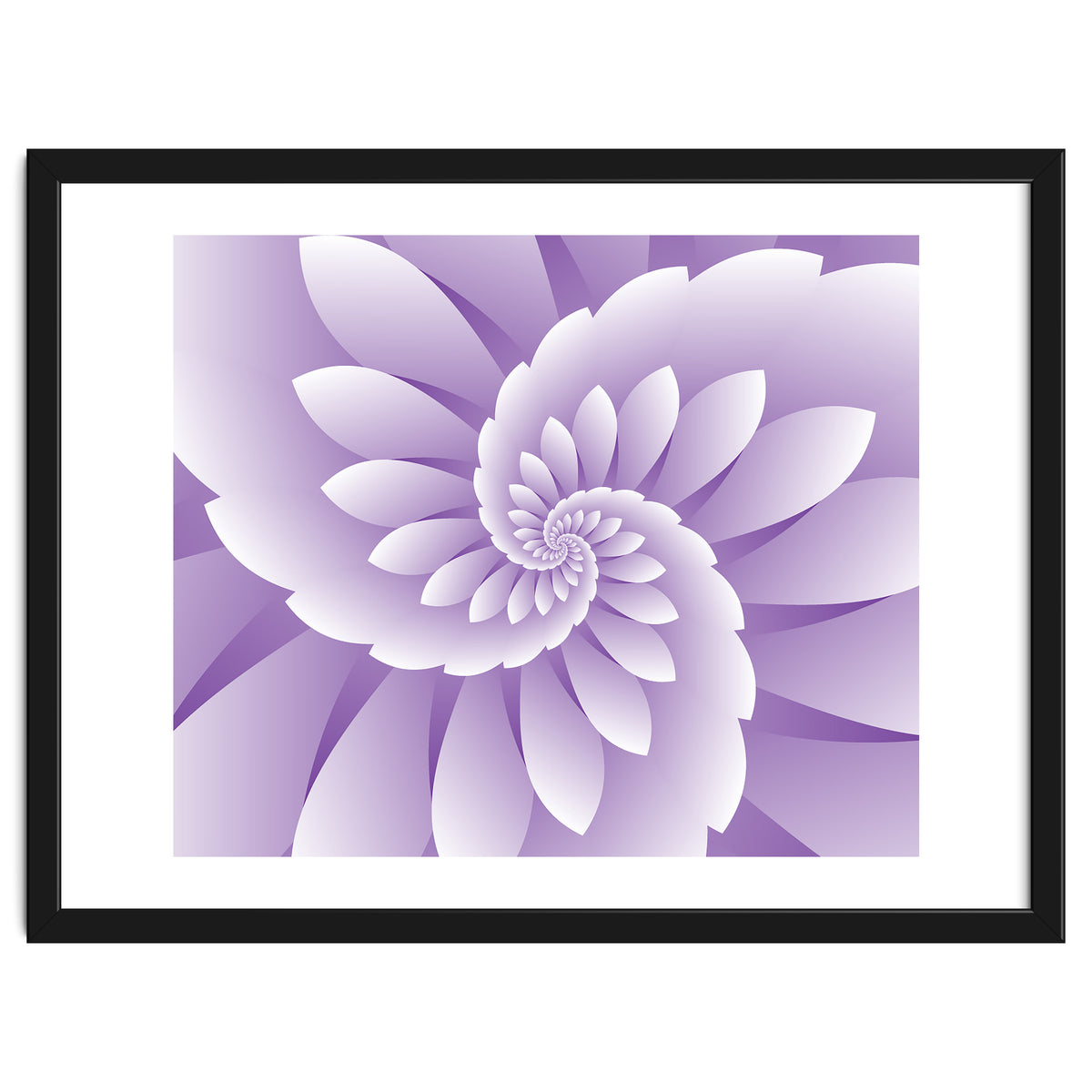 Abstract Purple Floral