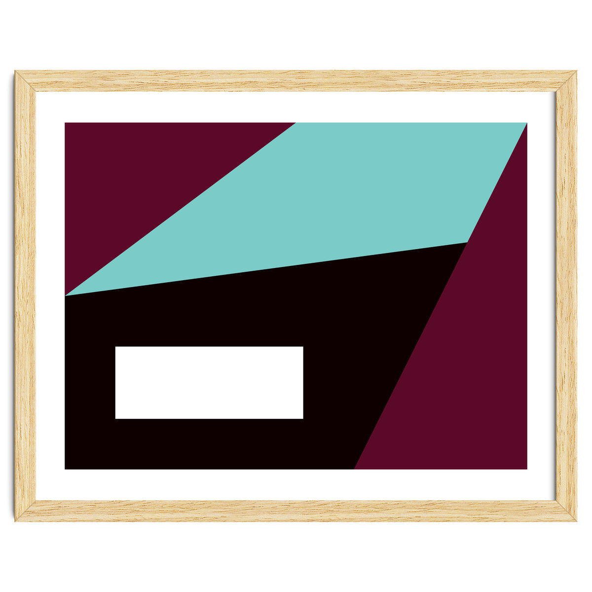 Geometric Shapes No. 84 - purple & turquoise