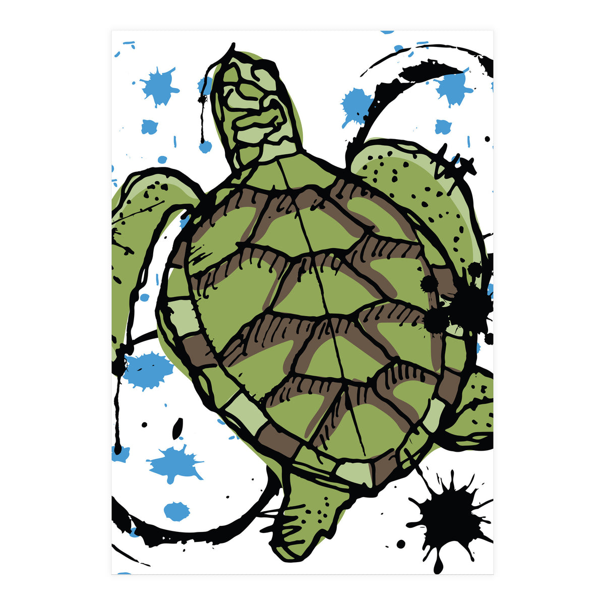 Sea Turtle sketch 2 (Print Only)