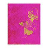 Yellow Butterflies on Pink (Print Only) thumbnail