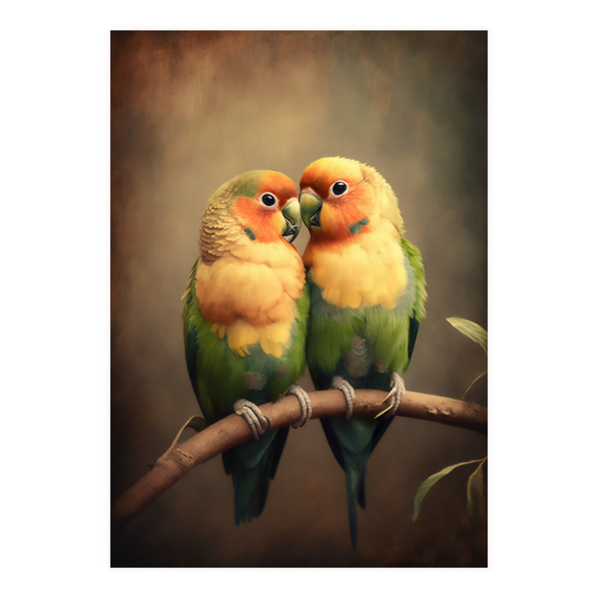 Lovebirds Painting (Print Only)