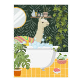 Llama Bathing  (Print Only) thumbnail