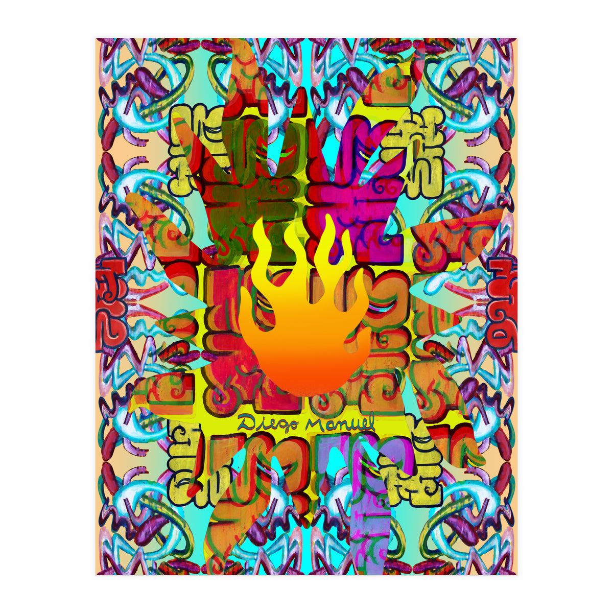 Fuego Y Graffiti 38 (Print Only)