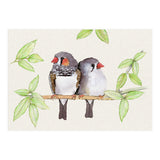 Sweet couple of zebra finches (Print Only) thumbnail
