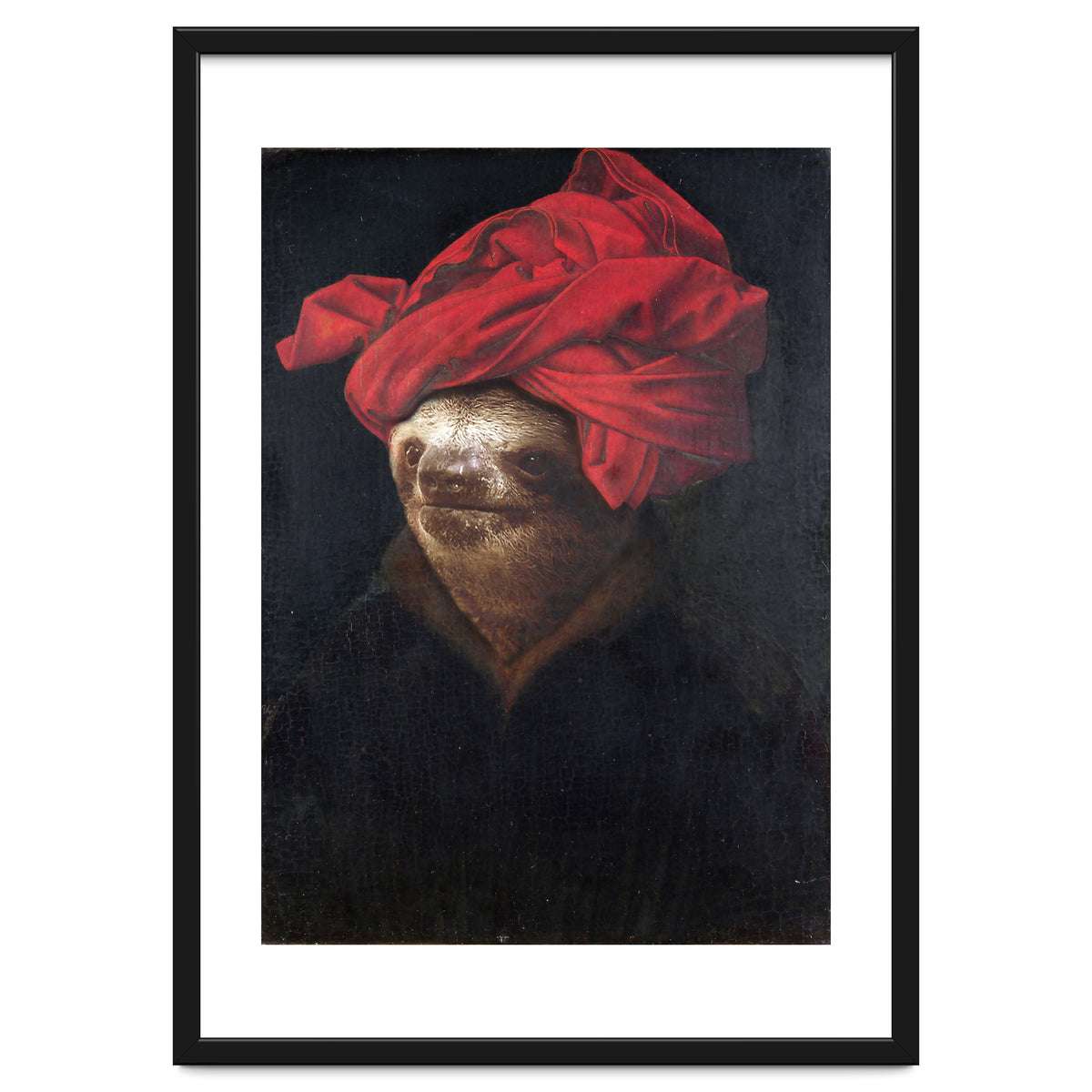 Sloth With Red Turban