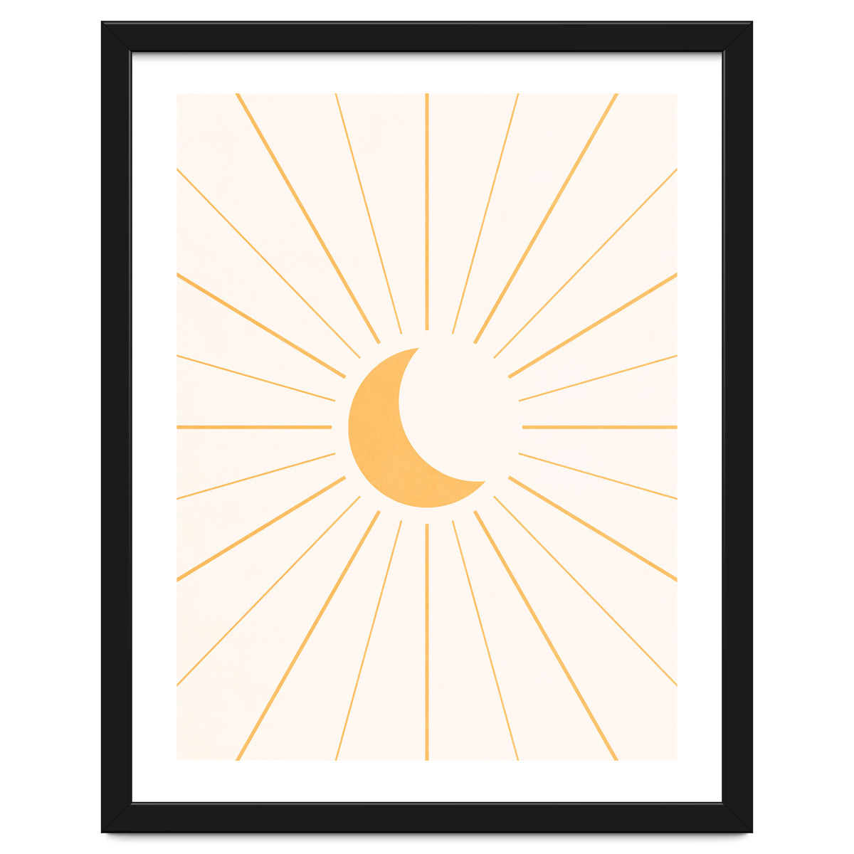 MOON IN LINES - GOLD