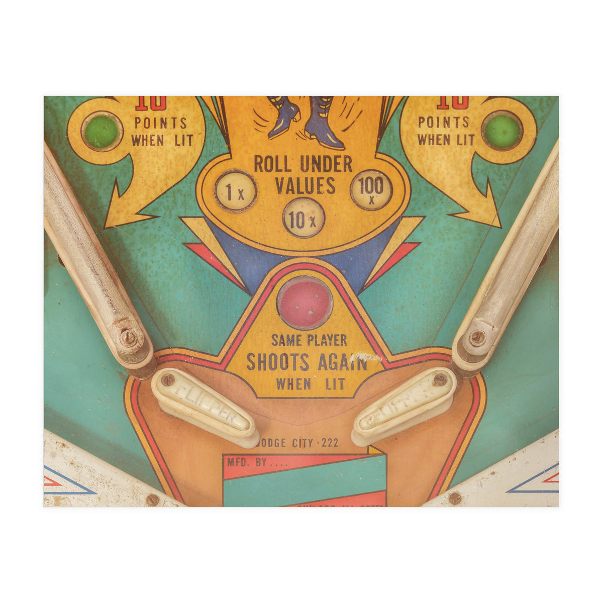 The vintage Pinball Machine (Print Only)