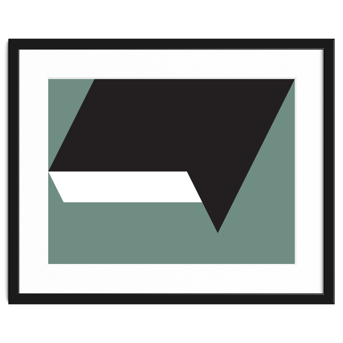 Geometric Shapes No. 85 - black, white & grey