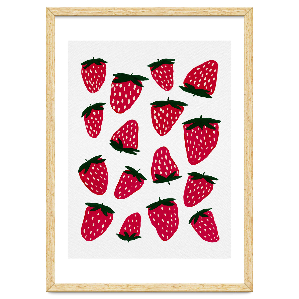 Summer strawberries red