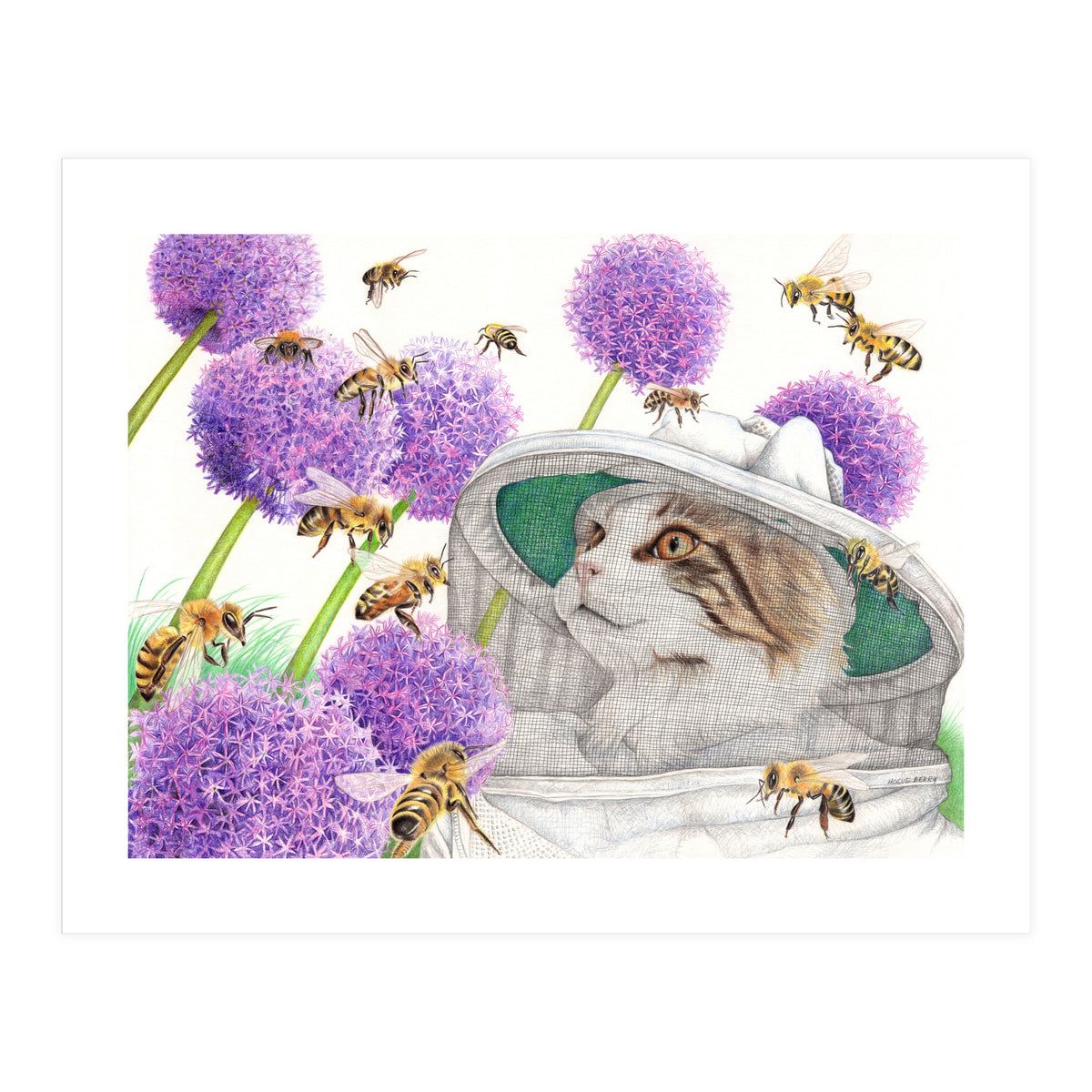 The Bee Keeper Cat (Print Only)