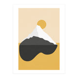 Abstract Mountain - Golden Desert (Print Only) thumbnail