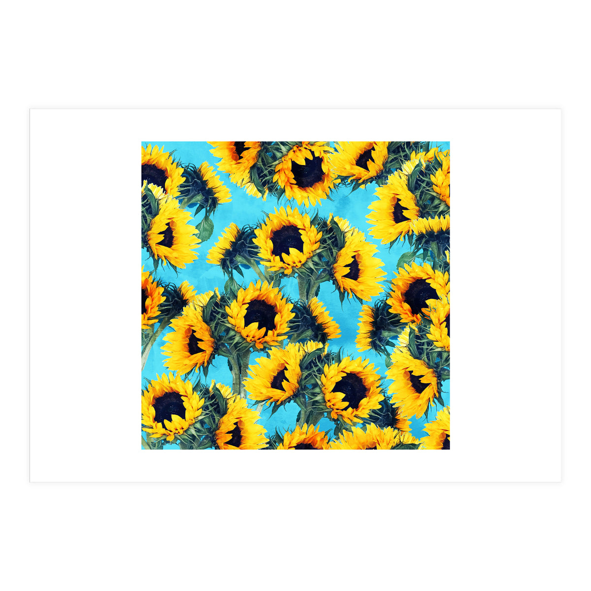 Sunflowers & Sky (Print Only)