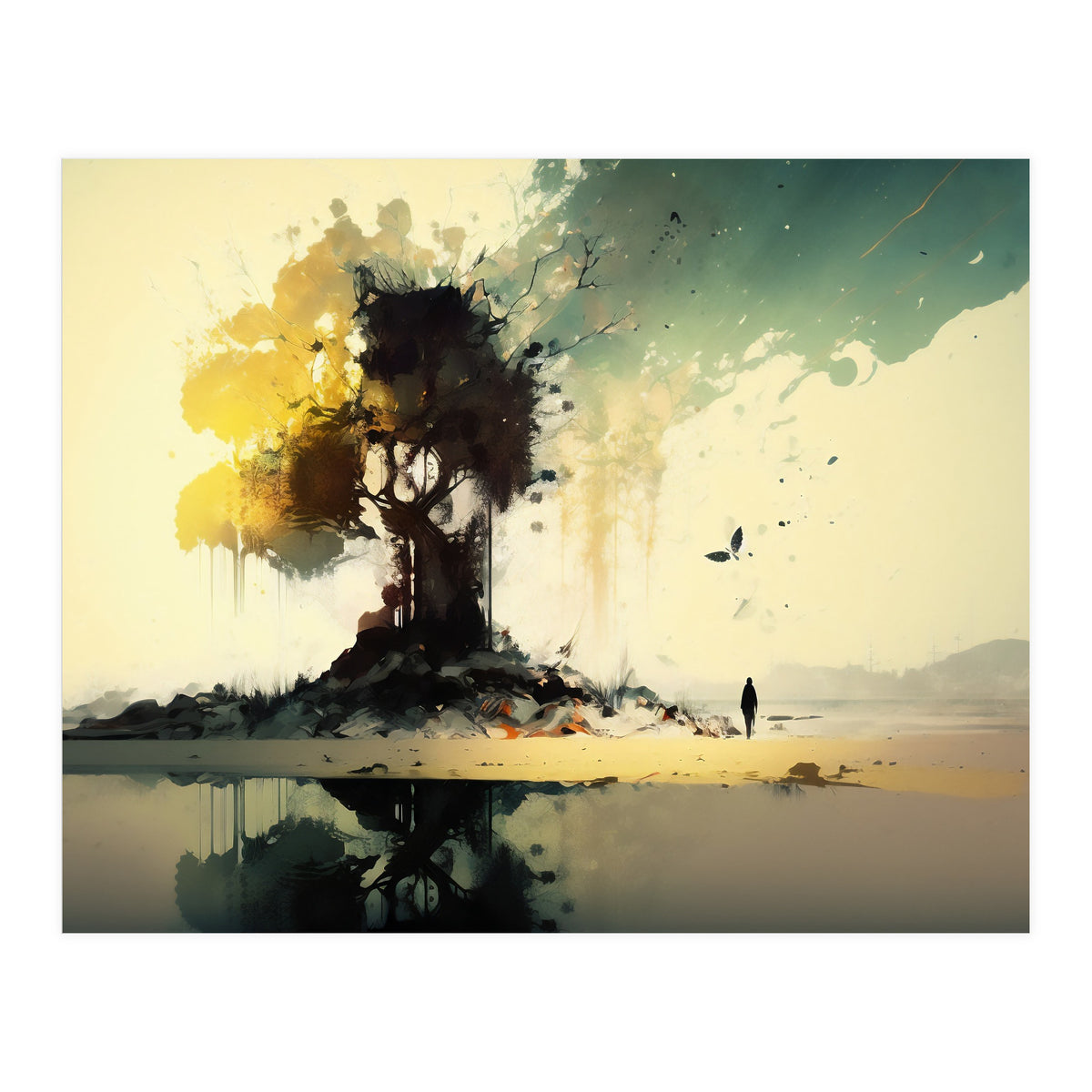 Tree Abstract Painting (Print Only)