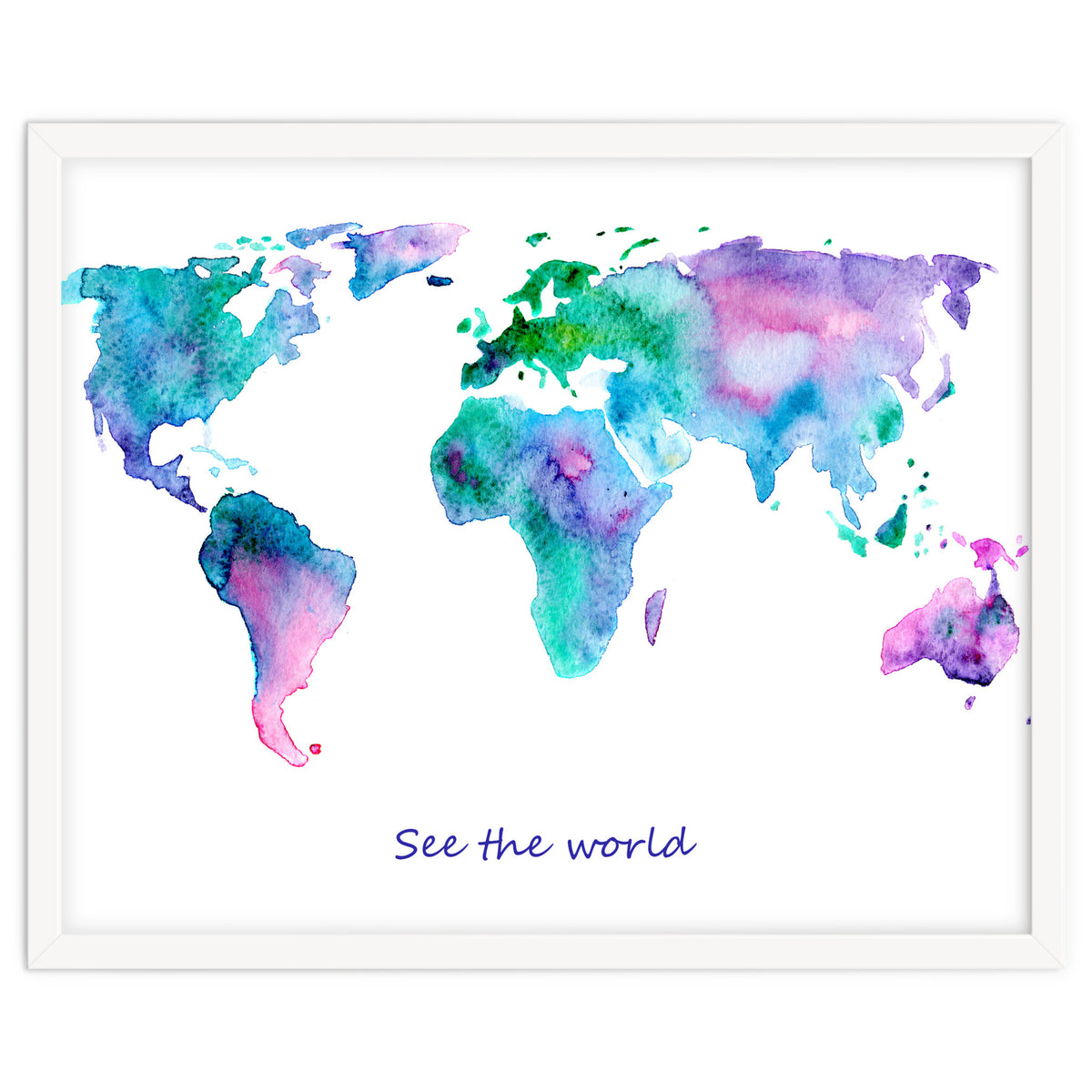 See the world || watercolor