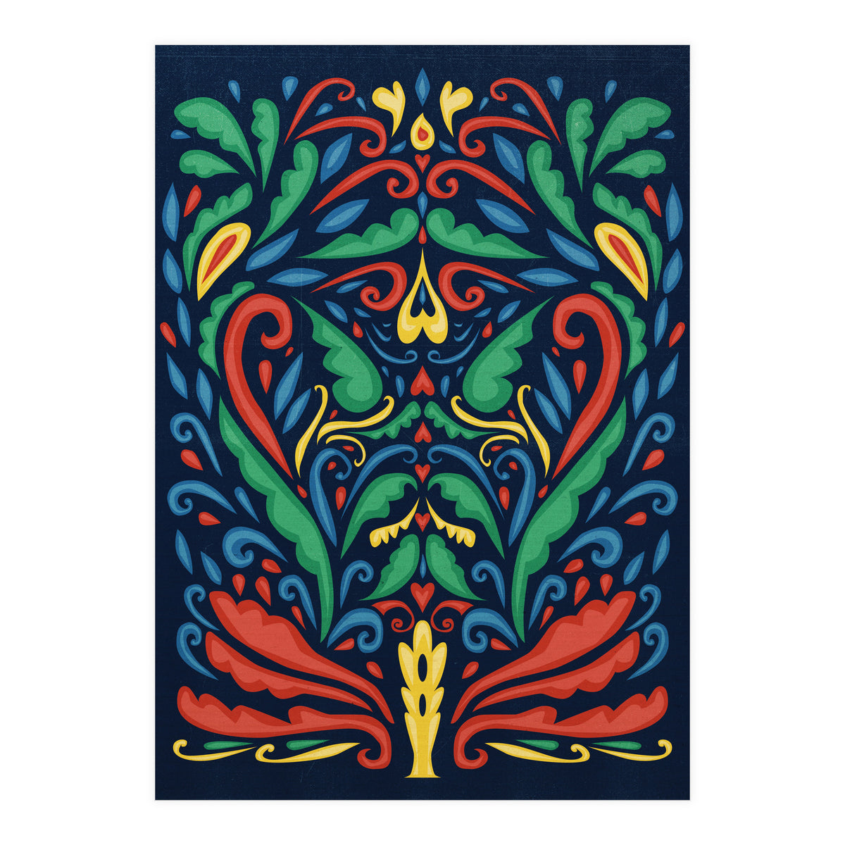 Art Nouveau Folk Art Style (Print Only)
