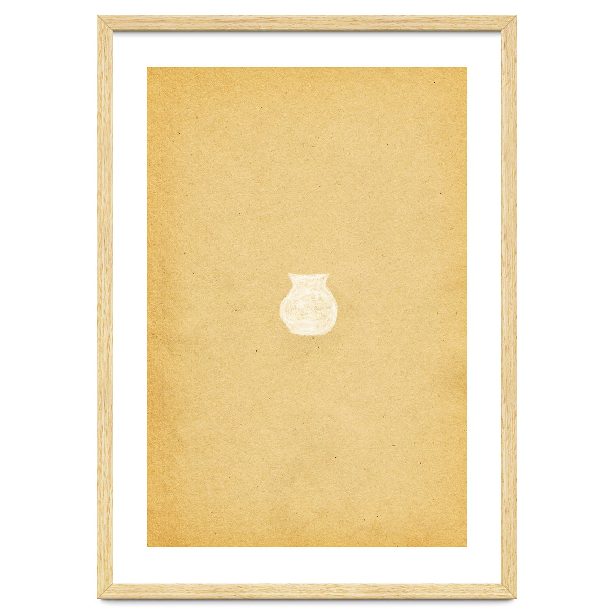 Minimal crock and retro paper