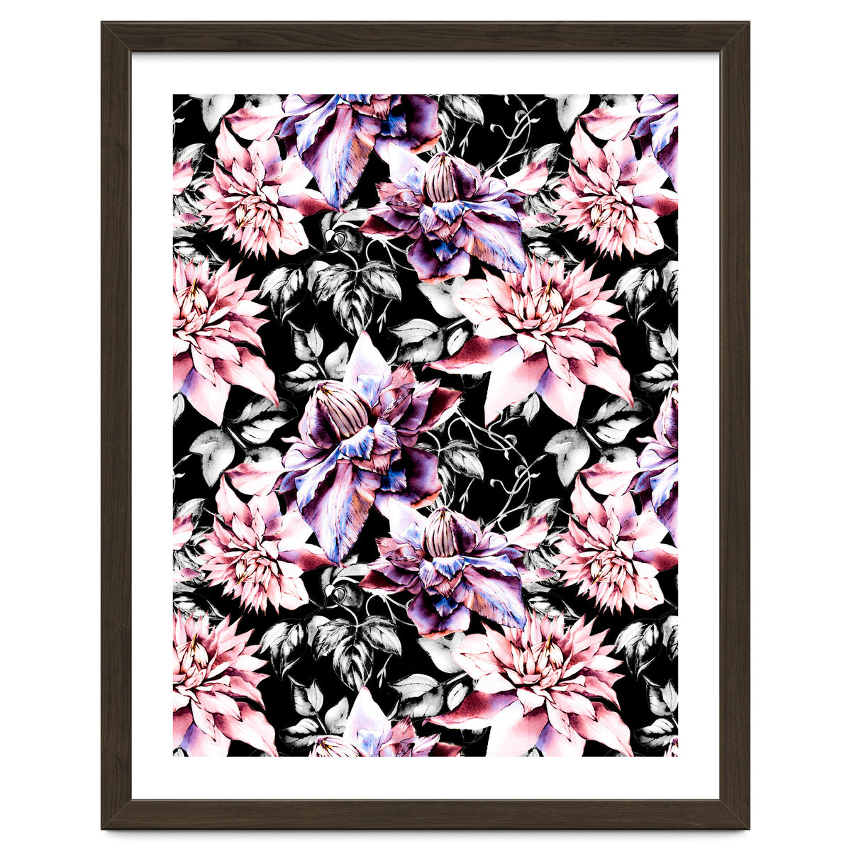 Pink bloom in the dark