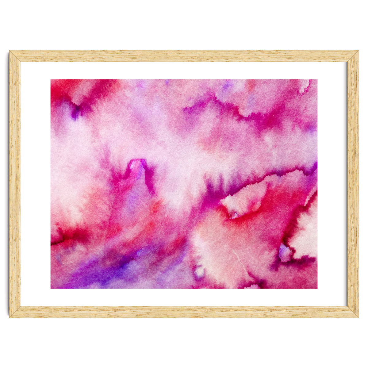 Watercolor magenta tie-dye