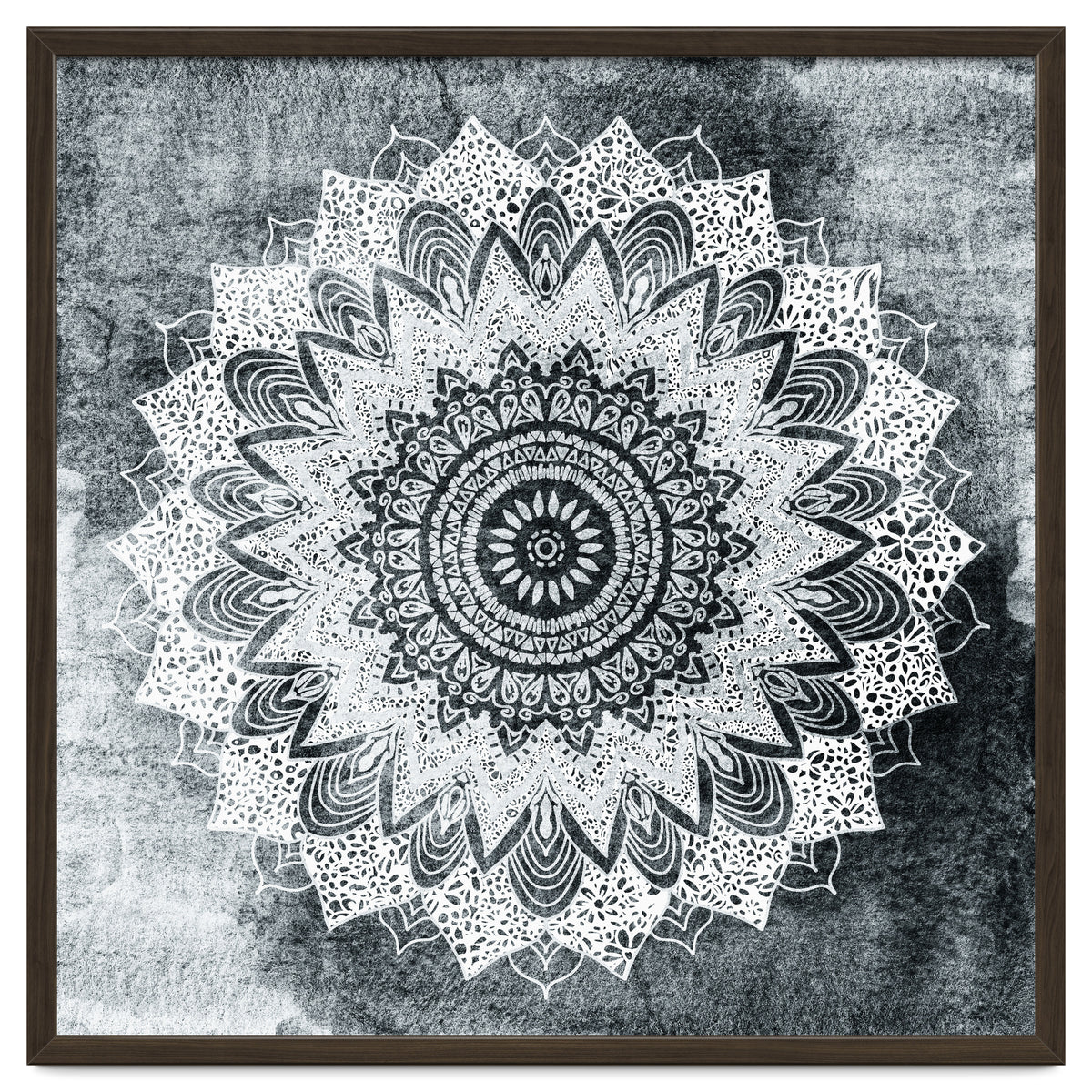 Bohochic Mandala In Gray