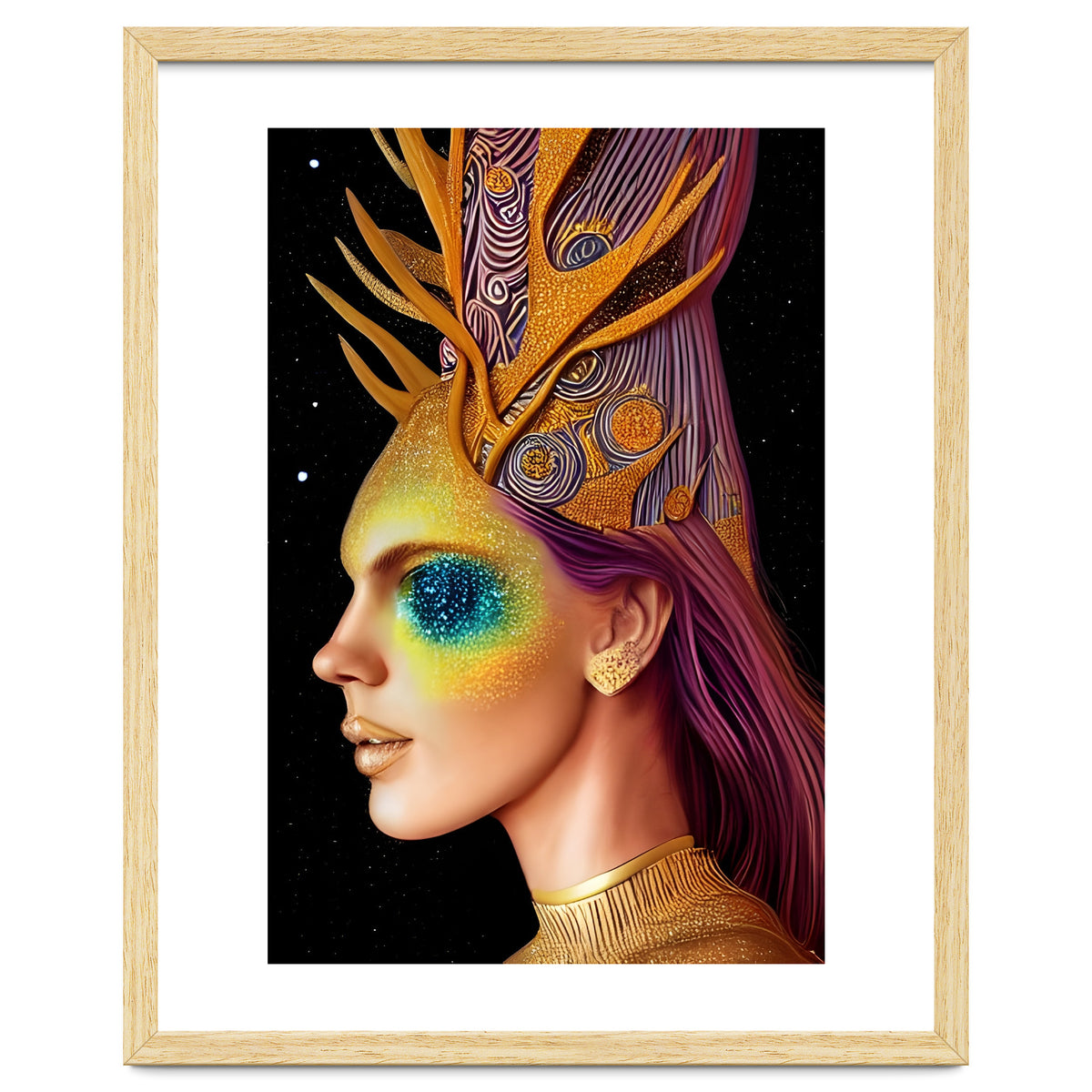 All That Glitters - Cosmic Goddess Portrait