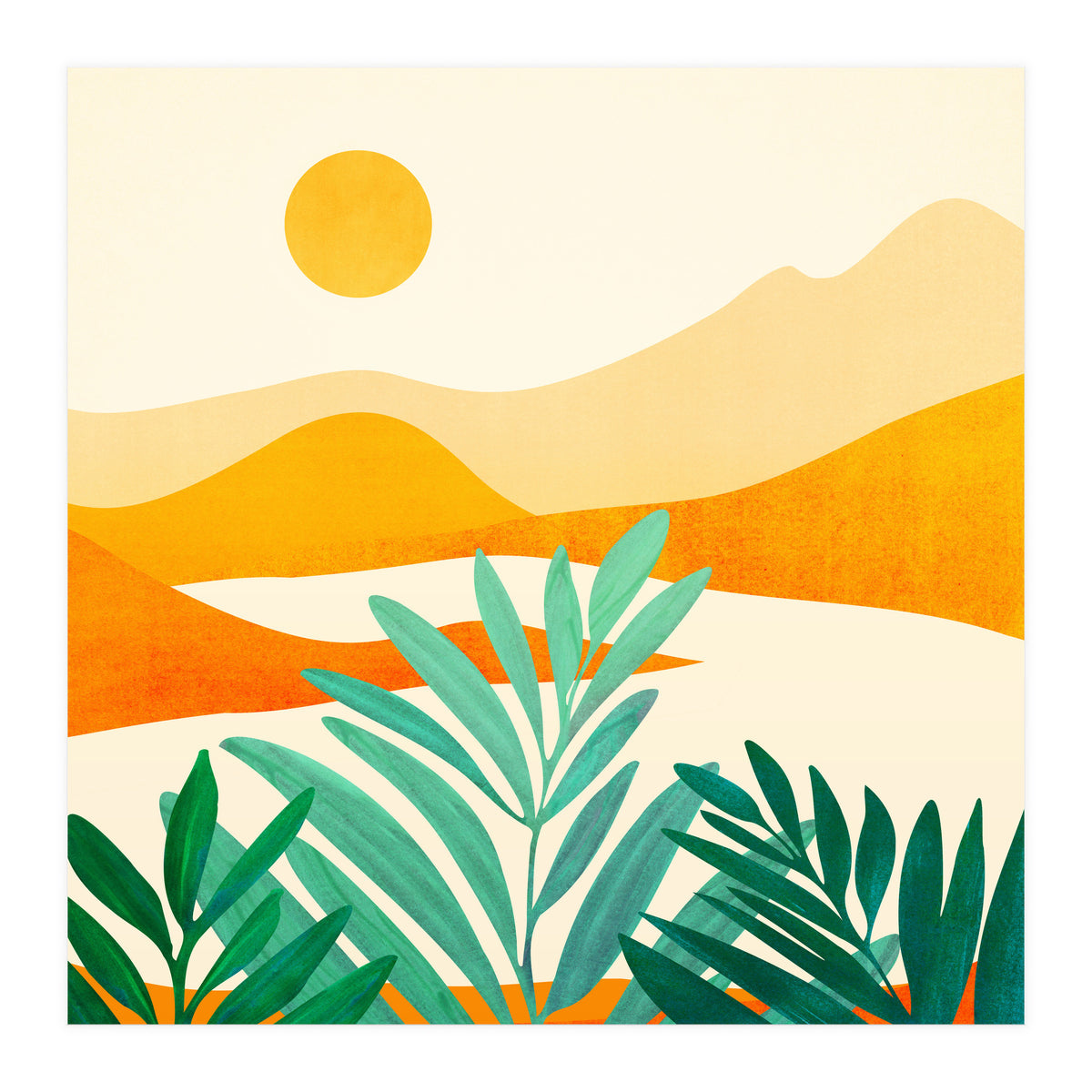 Golden Alpine Sunset (Print Only)