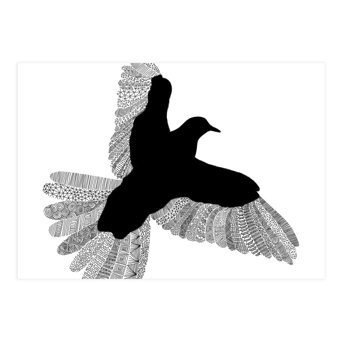 Bird White (Print Only)