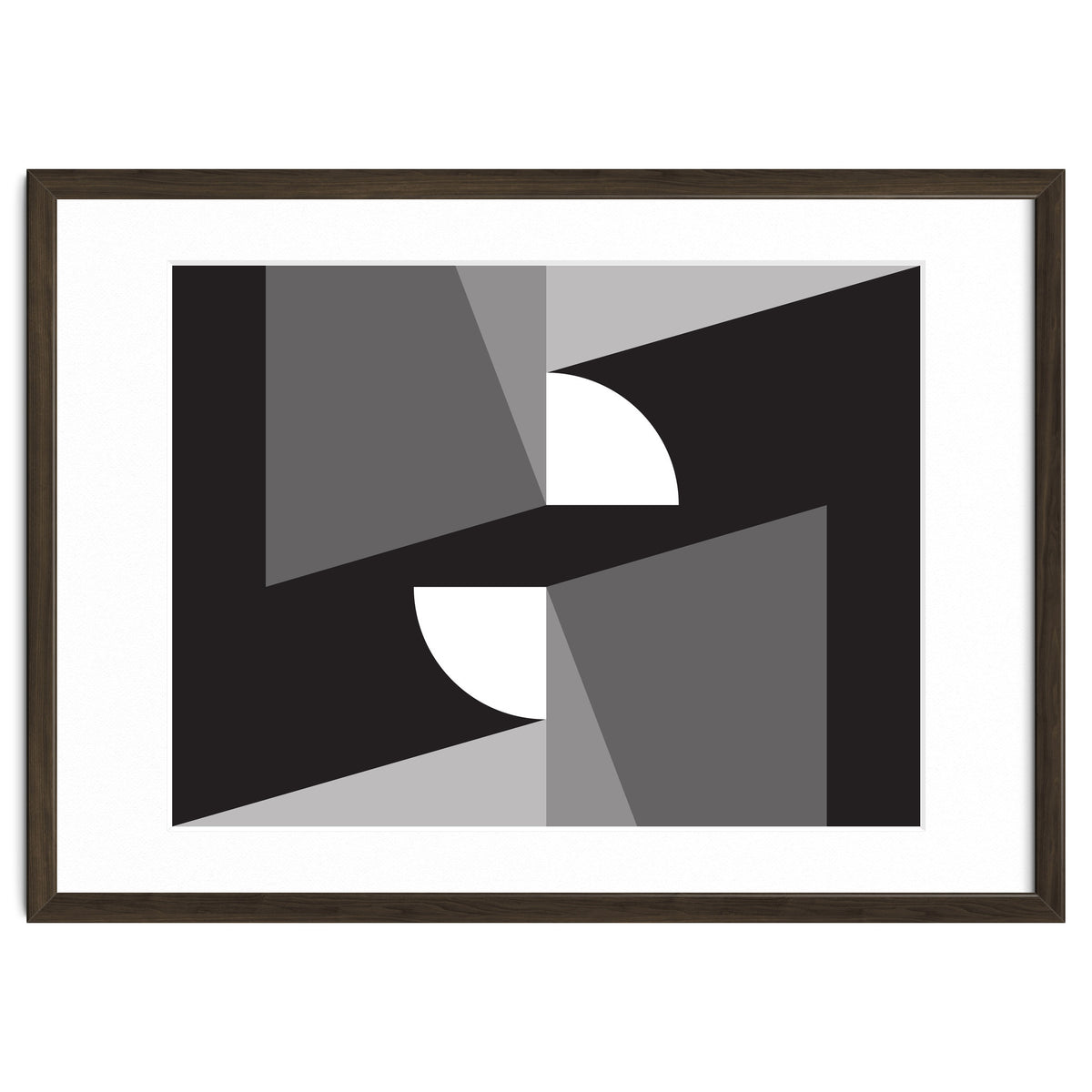 Geometric Shapes No. 11 - monochrome