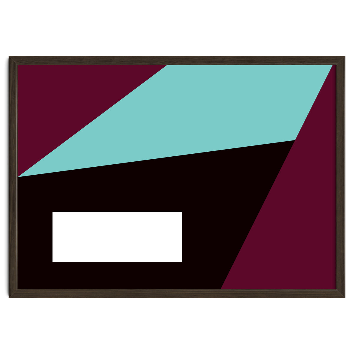 Geometric Shapes No. 84 - purple & turquoise