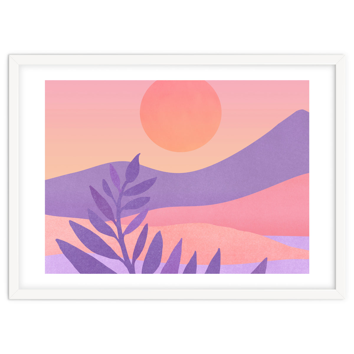 Oasis Sunset Landscape